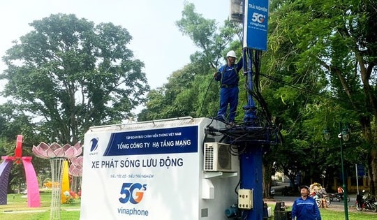 Tăng cường các trạm phát sóng lưu động (BTS) đảm bảo liên lạc thông suốt dịp nghỉ lễ 30/4-1/5