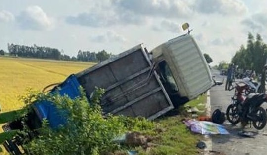 Va chạm giữa xe chở rác và xe máy khiến 3 người tử vong, một người bị thương
