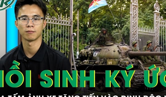 Hồi sinh ký ức lịch sử qua tấm ảnh xe tăng 846 tiến vào Dinh Độc Lập