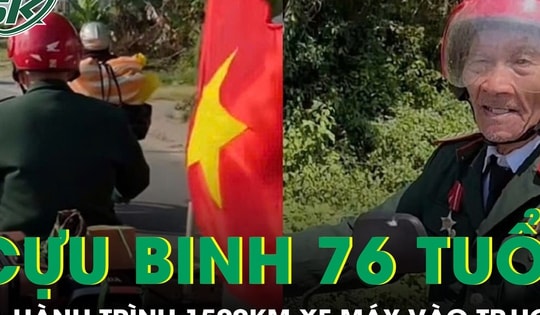 Hành trình đi xe máy hơn 1.500km để 'ngắm hòa bình' của cựu binh 76 tuổi