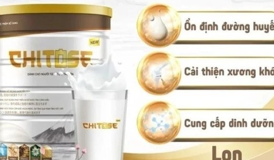 Cảnh báo thực phẩm bổ sung Chitose quảng cáo gây nhầm lẫn như thuốc chữa bệnh