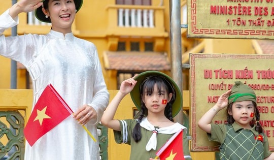 Hoa hậu Ngọc Hân, Hòa Minzy 'gây sốt' với hình ảnh đẹp hướng tới Đại lễ 30/4