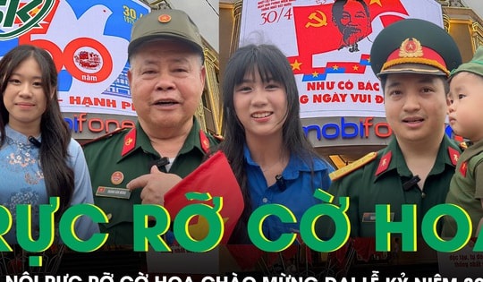 Hà Nội rực rỡ cờ hoa chào mừng đại lễ Kỷ niệm 50 năm Ngày Giải phóng miền Nam, thống nhất đất nước