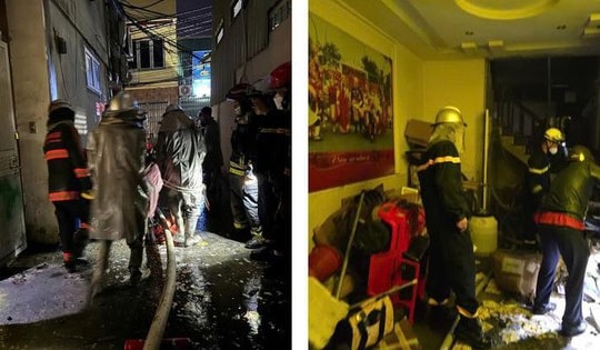 Cháy nhà lúc rạng sáng tại Hoàng Mai, 4 người thương vong