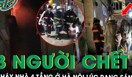 Cháy nhà 4 tầng trong ngõ ở Hà Nội lúc rạng sáng, 3 người tử vong, 1 người bị thương