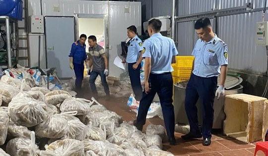 Kiểm tra bất ngờ kho lạnh ở Phú Xuyên, phát hiện 11 tấn thịt và nội tạng bò không rõ nguồn gốc