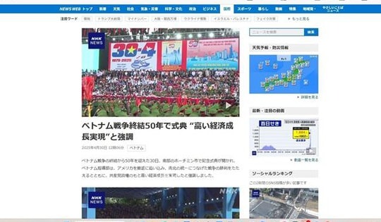 Truyền thông Nhật Bản nêu bật thông điệp đoàn kết tại Đại lễ 30/4 của Việt Nam