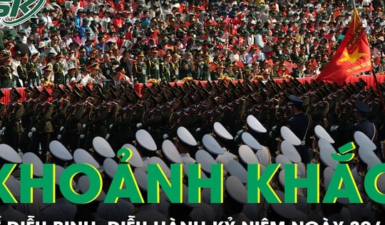 Khoảnh khắc trang nghiêm, tự hào của đoàn diễu binh, diễu hành mừng đại lễ 30/4