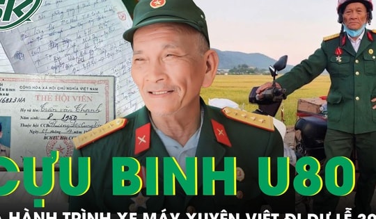 Cựu binh U80 và hành trình xuyên Việt bằng xe máy dự lễ 30/4: ‘Tôi trốn vợ, trốn con’