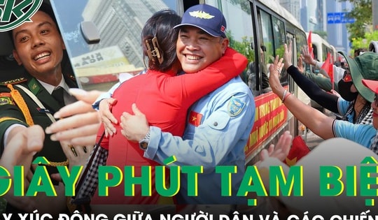 Người dân TPHCM bịn rịn chia tay những chiến sĩ diễu binh diễu hành, lưu luyến tiễn ra tận xe