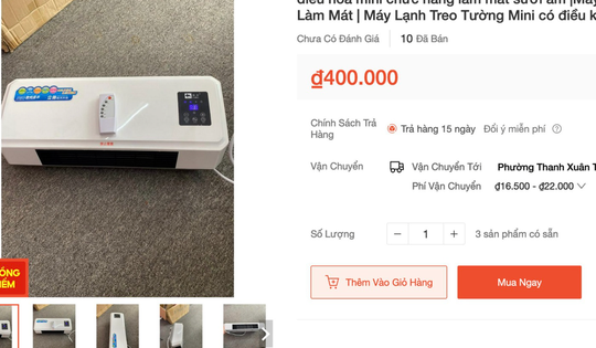 Điều hòa mini, quạt điều hòa xách tay bán tràn lan: Chất lượng thật hay 'phí tiền'?