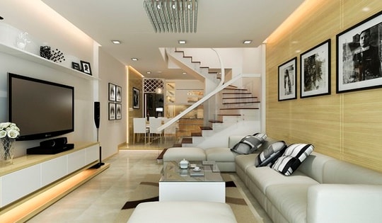 Đây mới là ý tưởng trang trí phòng khách có cầu thang đẹp nhất