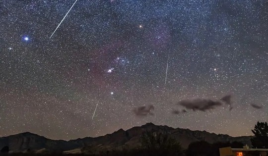 Thời tiết lý tưởng để chiêm ngưỡng mưa sao băng với nhiều vệt sao dài và sáng