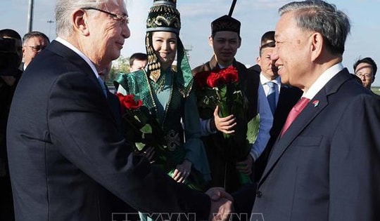 Tổng Bí thư Tô Lâm và Phu nhân bắt đầu thăm cấp Nhà nước Cộng hòa Kazakhstan