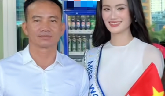 Bố đẻ tiễn Ý Nhi thi Miss World, bạn trai vắng mặt khiến fan thắc mắc
