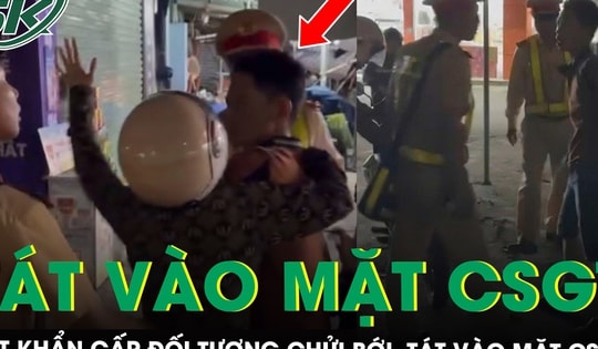 Bắt khẩn cấp đối tượng chửi bới, tát vào mặt CSGT khi vợ bị dừng xe kiểm tra ở Thái Bình