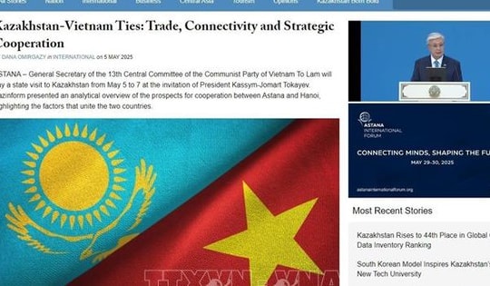 Chuyến thăm lịch sử của Tổng Bí thư Tô Lâm tới Kazakhstan và Azerbaijan thu hút truyền thông quốc tế
