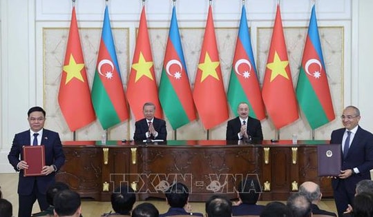 Tổng Bí thư Tô Lâm chứng kiến Lễ trao các văn kiện hợp tác Việt Nam - Azerbaijan