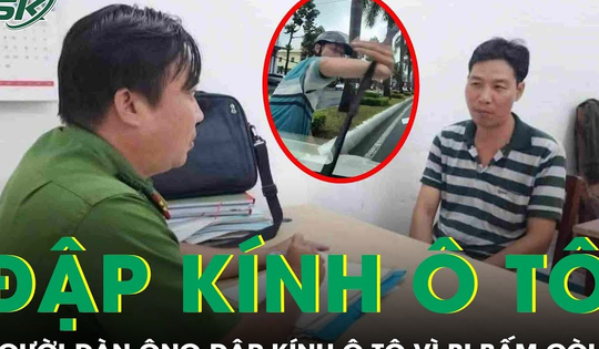 Cần Thơ: Người đàn ông chặn đầu ô tô, đập kính chiếu hậu vì bị bấm còi