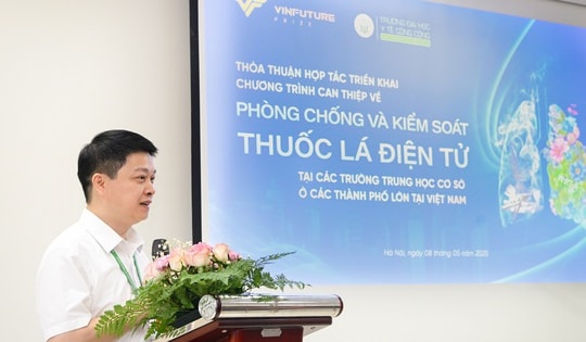 Trường đại học y tế công cộng và quỹ Vinfuture hợp tác phòng chống - kiểm soát thuốc lá điện tử học đường
