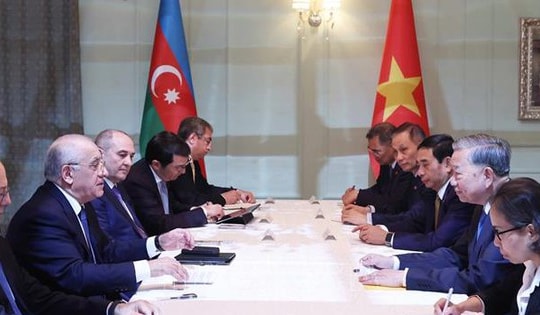 Tổng Bí thư Tô Lâm hội kiến Thủ tướng Azerbaijan