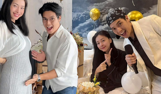 Ngô Thanh Vân thông báo mang thai lần đầu ở tuổi 46, được chồng kém 11 tuổi chăm hơn em bé, nấu toàn món ngon