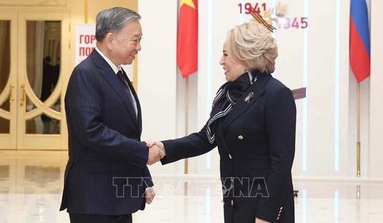 Tổng Bí thư Tô Lâm hội kiến Chủ tịch Hội đồng Liên bang, Quốc hội LB Nga