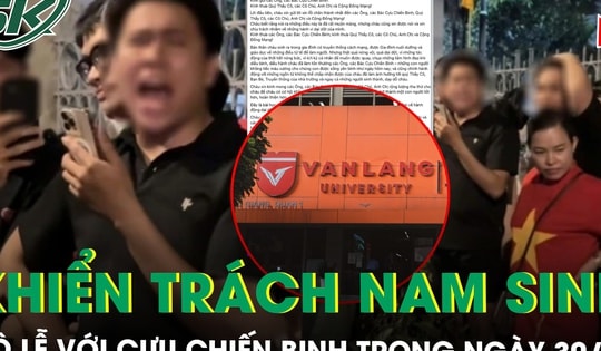 Trường ĐH Văn Lang ‘chốt’ hình thức kỷ luật nam sinh vô lễ với cựu chiến binh trong lễ diễu binh 30/4