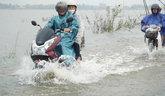 Nhiều khu vực miền Trung mưa lớn