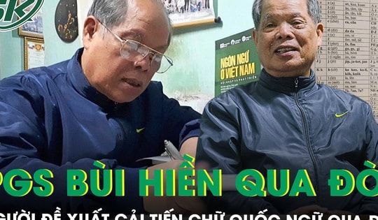 PGS.TS Bùi Hiền - ‘cha đẻ’ bộ đề xuất cải tiến chữ Quốc ngữ ‘Tiếq Việt’ qua đời