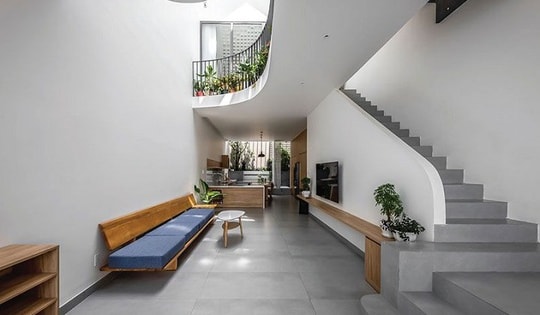 Vị trí không nên đặt cầu thang nhà ống, nếu đặt sẽ mất vượng khí và tài lộc vào nhà