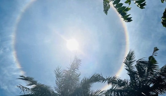 Quầng Mặt trời lại xuất hiện ở Quảng Ngãi đẹp kỳ ảo