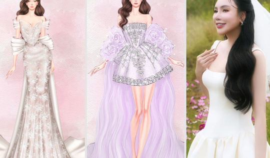 4 bộ đầm đại diện cho từng khoảnh khắc trong lễ cưới của Hồ Quỳnh Hương được hé lộ