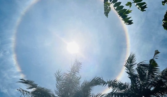 Cơ quan khí tượng lên tiếng giải thích về hiện tượng quầng Mặt trời