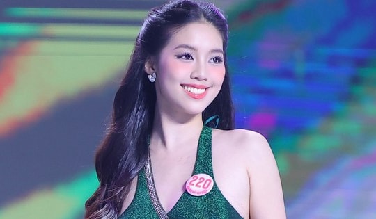 Vẻ rạng ngời của nữ quân nhân ở Hoa hậu Việt Nam