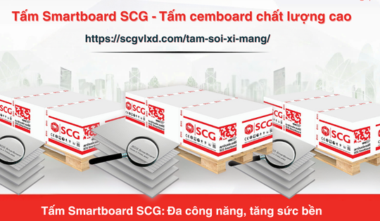 VLXD SCG cung cấp tấm xi măng Smartboard SCG và ngói lợp chất lượng cao