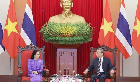 Tổng Bí thư Tô Lâm tiếp Thủ tướng Thái Lan Paetongtarn Shinawatra