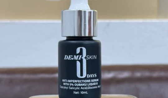 Có tên trong danh sách mỹ phẩm làm giả ở Bắc Giang, serum hỗ trợ giảm mụn 'Demi skin 3 day' đang đánh lừa người tiêu dùng bằng quảng cáo như thế nào?