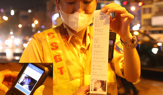 Kiểm tra nồng độ cồn, CSGT phát hiện cả xe 'tẩy số máy'