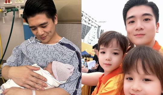 Chủ tịch ACB và doanh nhân Cường 'Đô la' vào chúc mừng anh chồng Đỗ Mỹ Linh lần nữa lên chức bố