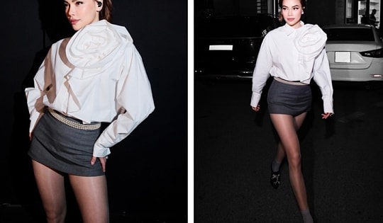 Hồ Ngọc Hà mặc váy siêu ngắn ngồi ghế giám khảo Điểm hẹn tài năng