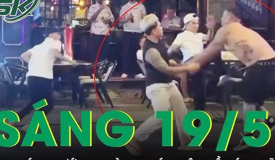 Sáng 19/5 - Hỗn chiến náo loạn phố Bùi Viện: Du khách nước ngoài bị nhóm côn đồ bao vây, đánh dã man