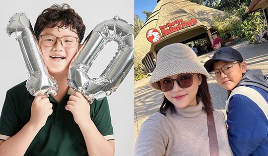 Con trai đời thực tròn 10 tuổi của bà Liên phim 'Cha tôi người ở lại'