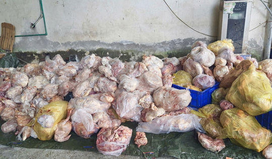 Kinh hoàng gần 5 tấn thực phẩm đông lạnh bốc mùi hôi thối, suýt tuồn ra thị trường