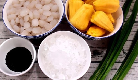 Cách nấu chè hạt đác với dứa, mít giòn ngon thanh mát