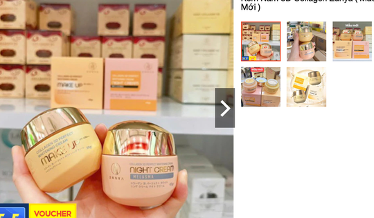 Buộc dừng lưu thông, thu hồi trên toàn quốc, mỹ phẩm của Công ty Linh Anh vẫn được bán công khai.