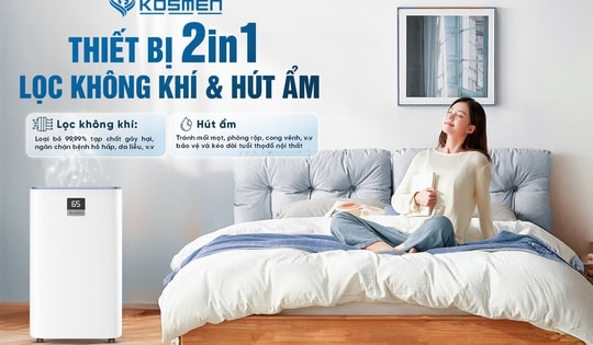 Máy hút ẩm Kosmen - đồng hành bảo vệ sức khỏe và không gian sống gia đình bạn