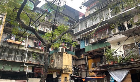 Cận cảnh khu tập thể cũ ở Hà Nội dự kiến cải tạo thành cao ốc cao 55 tầng