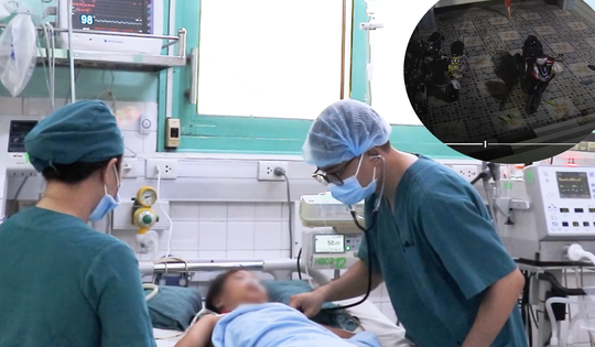 Bệnh nhi 8 tuổi ngưng tim sau 10 phút bị cuốn vào cửa cuốn