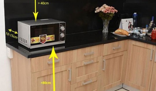 Những vị trí tuyệt đối không được đặt lò vi sóng nếu không muốn mâu thuẫn gia đình, hao tổn nội khí